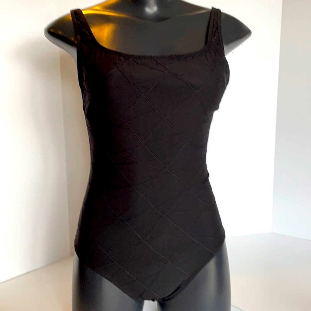 BODY ID Vintage black bathing suit size 6